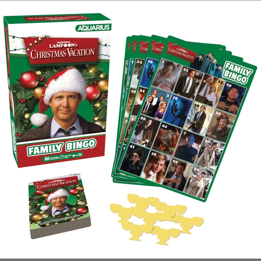 Aquarius Christmas Vacation Family Bingo Game NIB